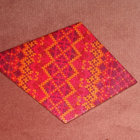 BOGO Wood Diamond Bohemian Pattern Lightweight Earrings Red Boho Festival New - Picture 3 of 11